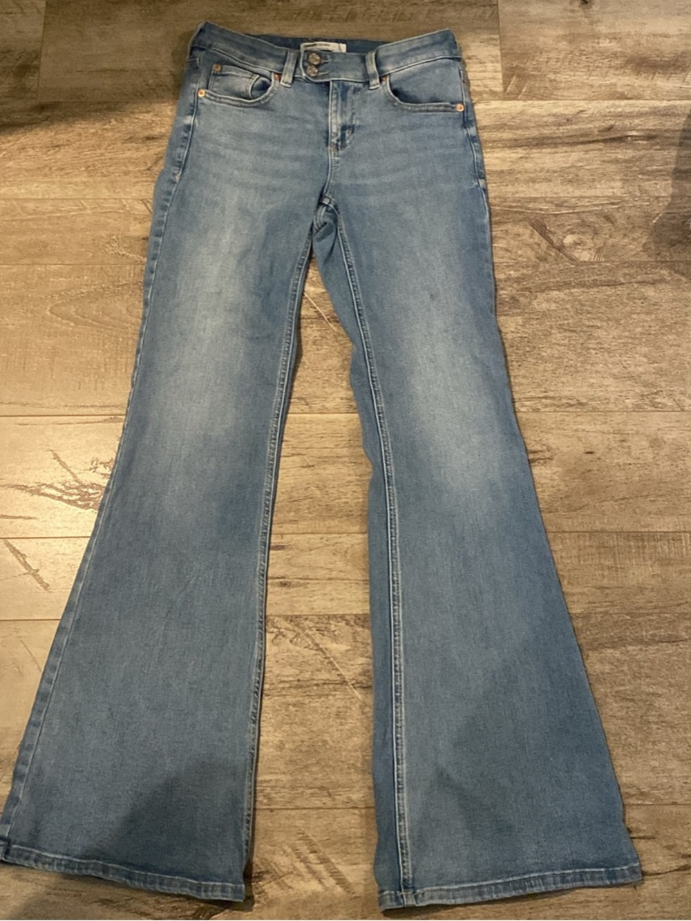 Light Blue Flare Women's Jeans - Classic low-Rise